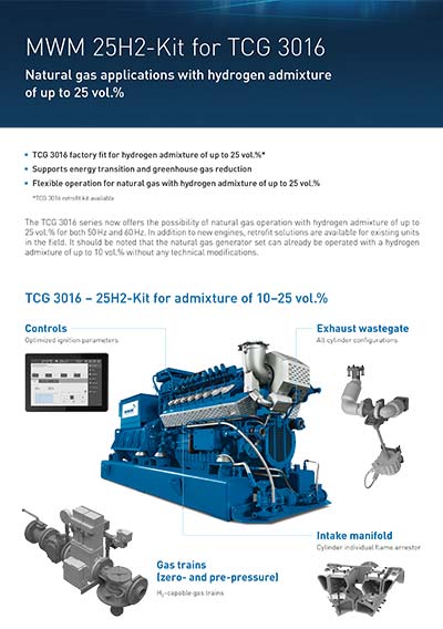 Gas Engine TCG 3016 - MWM
