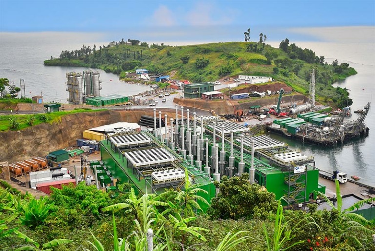 Proyecto energético en el lago Kivu: central de cogeneración MWM con motores de gas TCG 2032B