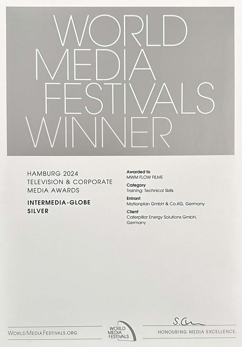 WorldMediaFestivals 2024 Intermedia-Globe SILVER Award