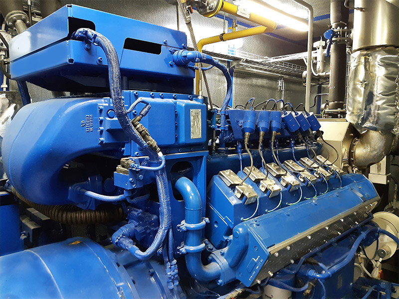 The MWM TCG 3016 V12 and TCG 3016 V08 gas engines generate heat and power for uninterrupted production at the tea manufacturer's facilities. (photograph: Centrum Elektroniki Stosowanej CES Sp. z o.o.)